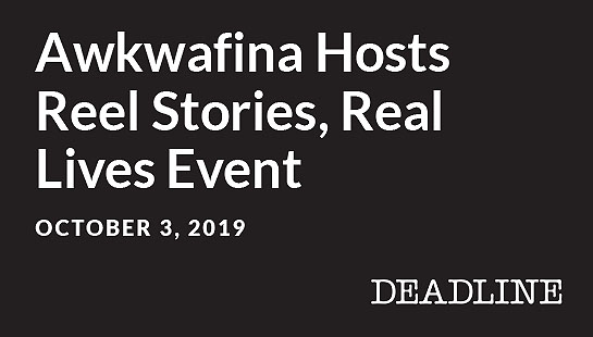 Awkwafina Hosts Reel Stories, Real Lives Event