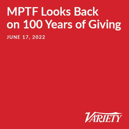 Mptf looks back on 100 years of giving.