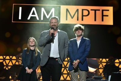 Peter Goldwyn and his children at the 100th Anniversary MPTF Event