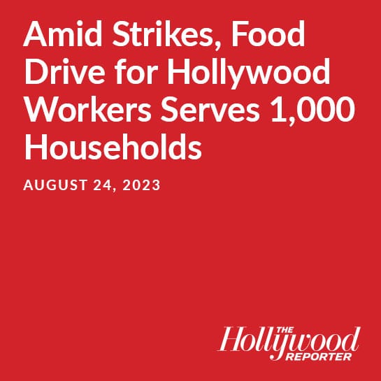 The Hollywood Reporter - Food Drive for Hollywood