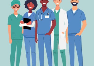 Diverse Medical Team In Hospital Diverse Medical Team In Hospital