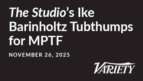 On today’s episode of “Daily Variety” podcast, “The Studio” star Ike Barinholtz discusses his tubthumping campaign to raise money for the Motion Picture and Television Fund. And we take a Vintage Variety look back at the birth of the MPTF as covered the pages of Variety.